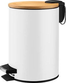 Fürdőszobai kosár 3l fehér Bambusz Dastin Galicja