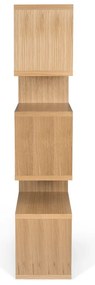 London könyvespolc tölgyfa dekorral, 34 x 160 cm - TemaHome