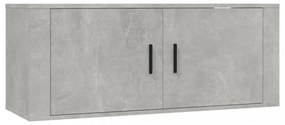 betonszürke fali TV-szekrény 100x34,5x40 cm