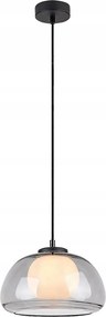 Függő lámpa Rabalux Elowen üveg gömb fekete-füst G9 5W