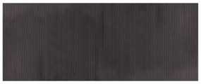 négyszögletű sötétbarna bambusz szőnyeg 80 x 200 cm