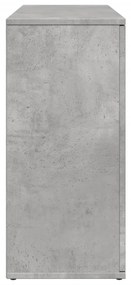 betonszürke szerelt fa tálalószekrény 90,5 x 29,5 x 65 cm