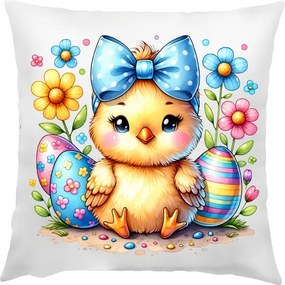 Húsvéti Párnahuzat 40x40cm Gyerekpárnára Dísz Párnahuzat