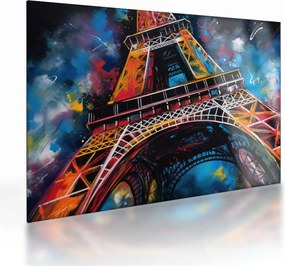 Üveg kép - Az Eiffel-torony festménye II. (70x50 cm)