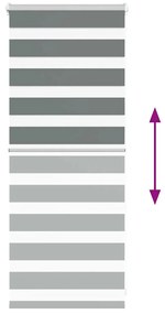 zebrafüggönnyel sötét szürke szövetszélesség 60,9 cm poliészter