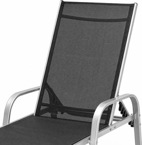 Avenberg MARGARITA állítható relaxációs nyugágy - fekete/ezüst