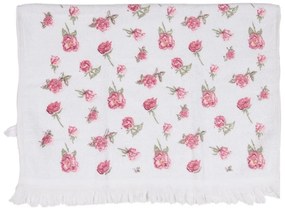 Konyhai pamut kéztörlő rózsás