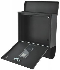 Két oldalról nyitható acél postaláda