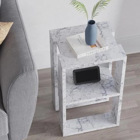 Éjjeliszekrény Lonie - Carrara Marble