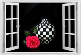 Poszterek 60x40 Kockás váza