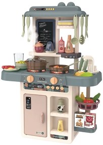 Gyerek játékkonyha hang- és fényhatásokkal, 46 részes készlet