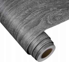 Öntapadós Pvc fali tapéta Bútorokhoz Szürke Fa 40 cm x 6 m