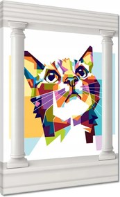 Vászonkép 50x70 Absztrakt macska