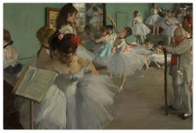 Kép - Edgar Degas, The Dance Class, reprodukciók (90x60 cm)