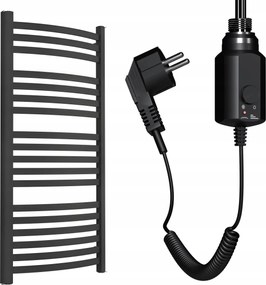 Mei 950/570 Elektromos Fűtőtest, Matt Fekete 300W Fűtőpatron, Fekete