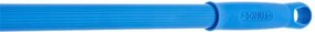 Nyél, menetes, bordázott, alukróm, 140 cm, BONUS HACCP, kék (KHT1641)