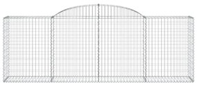 11 db íves horganyzott vas gabion kosár 300 x 50 x 100/120 cm