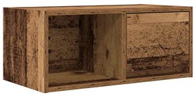 2 db antik fa szerelt fa fali TV-szekrény 60x31x25,5 cm