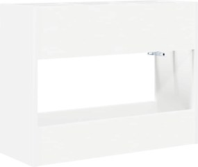vidaXL Napernyő Állvány tárolóval Fehér 65 x 24 x 50 cm Faanyag