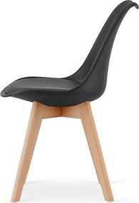 Étkező garnitúra 1 + 4, MADO ARTISAN asztal 80x80 + BALI MARK szék fekete