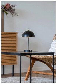 Fényes fekete LED asztali lámpa (magasság 25 cm) Holt – House Nordic