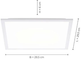 Leuchten Direkt 12200-16 - LED Mennyezeti lámpa FLAT LED/17W/230V