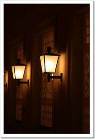 Poszterek keretben 40x60 Utcai lámpák