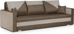 Háromszemélyes kinyitható kanapé ASTRA1 Barna/bézs