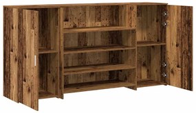 recepciós pult antik fa 200x50x103,5 cm szerelt fa