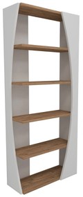 könyvespolc Selge - Atlantic Pine, White