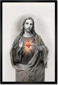 Poszterek keretben 40x60 Jézus Krisztus Király Szív