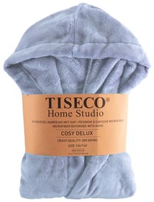 Kék mikroplüss gyerek fürdőköpeny, 134-140 Delux – Tiseco Home Studio