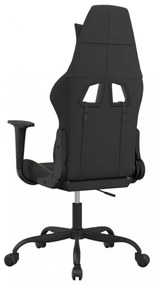 vidaXL fekete és világoszöld szövet játékszék