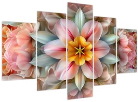 Kép - Kaleidoszkópos virág (150x105 cm)
