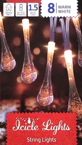 Fényfüzérek- Karácsonyi fényfüzérek 1,5 méter Jégcsapok