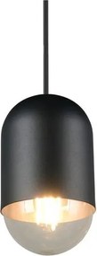 Fekete fém függőlámpa ø 11 cm Nara – Reality