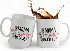 Fehér Bögre Nyomott Mintás Ajándék Anyák Napjára