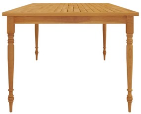 tömör tíkfa Batavia asztal 200 x 100 x 75 cm