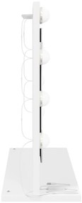 pipere tükör LED világítással Fehér 60x45x18 cm