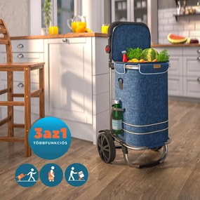 EASY bevásárlótáska kerekekkel, 50l, kék Jurhan