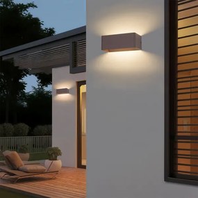 Brilagi - LED Kültéri fali lámpatest DONNANI LED/7W/230V 20 cm barna IP44