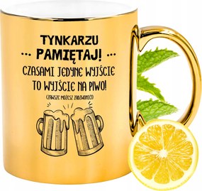 Prémium Arany Csillogó Bögre Vakoló Ajándék Nyomtatott Fotóval