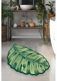 Zöld fürdőszobai kilépő 60x100 cm Sheet – Foutastic
