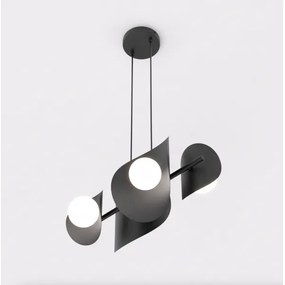 ELEMENTI kábeles csillár 4xG9/8W/230V fekete