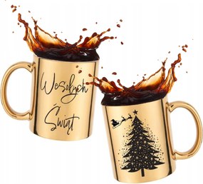 Bögre Boldog Karácsonyt Arany Kerámia Karácsonyi Ajándék