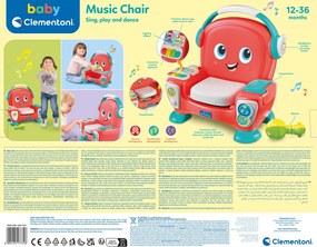 Készségfejlesztő Smile zenélő fotel Clementoni