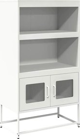 vidaXL Magastábla Fehér 68x39x123 cm Acél
