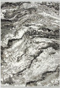 120x170 cm Szürke Fekete Bézs Szőnyeg Márvány Kő