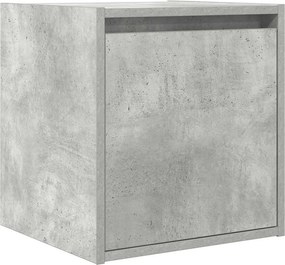 vidaXL betonszürke falra szerelhető éjjeliszekrény 38x34x40 cm