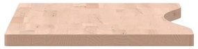 tömör bükkfa íróasztallap 80 x (36-40) x 2,5 cm